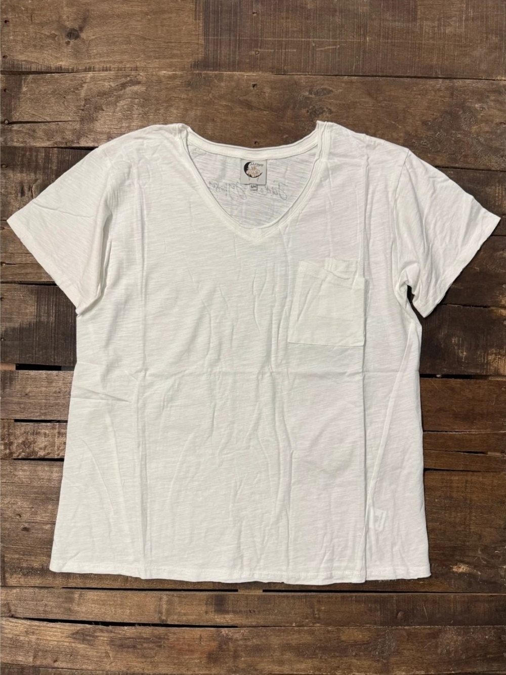 🔥BRAND NEW Moon Dance V-Neck Tee - Parchment, NEW COLOR
